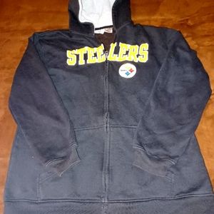 STEELERS NWOT hooded sweatshirt/jacket size Large youth